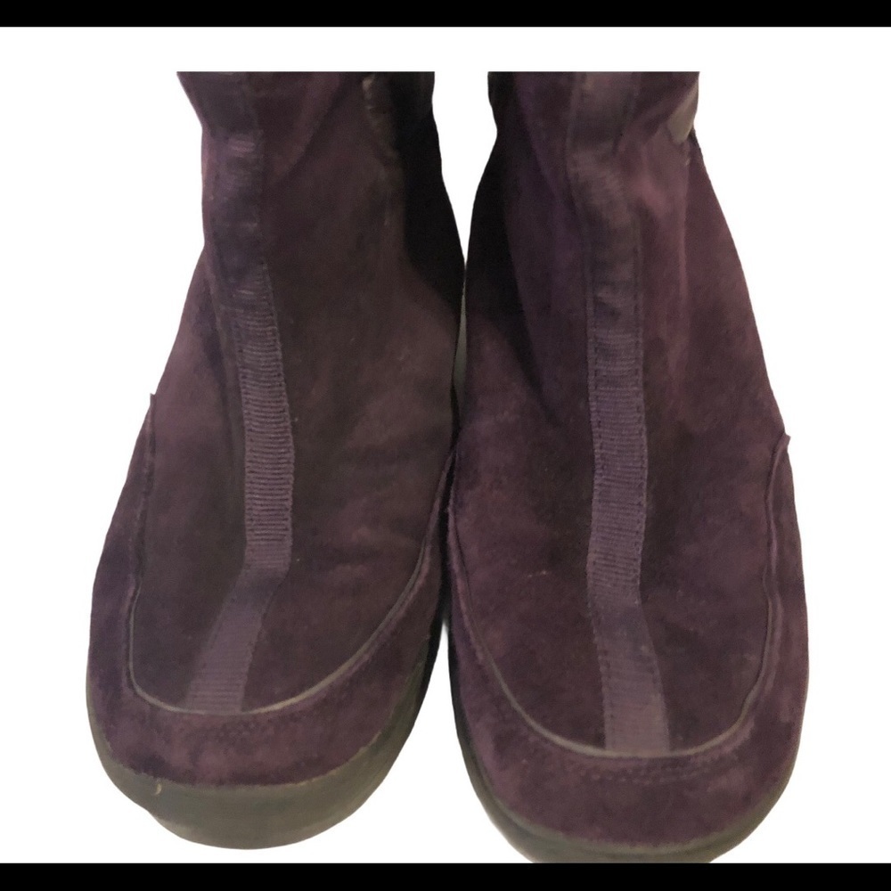 LANDS END Plum Purple Suede Winter Boots - Picture 4 of 8
